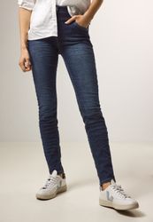Cecil Slim-fit-Jeans "Style Vicky" in blauer Waschung günstig online kaufen