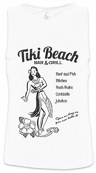 Urban Backwoods Tanktop Tiki Beach Bar & Grill Ärmelloses T-Shirt Hula Girl günstig online kaufen