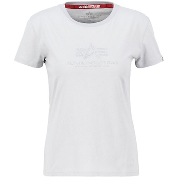 Alpha  T-Shirt New Basic T Glitter Women - pastel grey günstig online kaufen