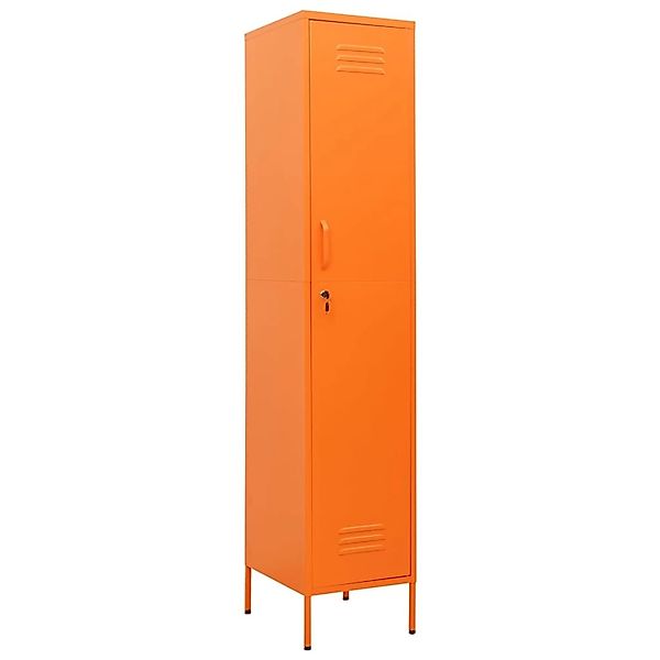 vidaXL Spind Schließfachschrank Orange 35x46x180 cm Stahl günstig online kaufen
