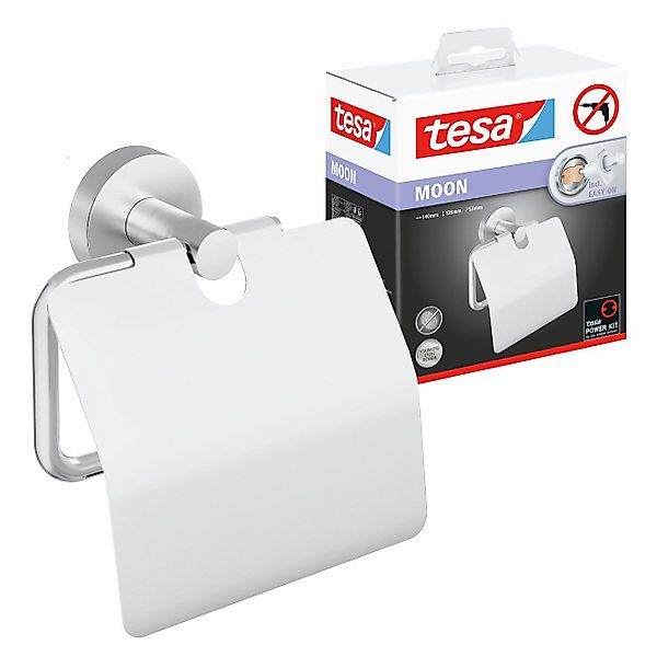 tesa Toilettenpapierhalter 1 x MOON WC-Papierrollenhalter günstig online kaufen