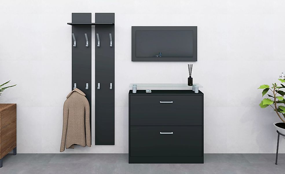 borchardt Möbel Garderoben-Set Finn, (Set, 3-St), günstig online kaufen
