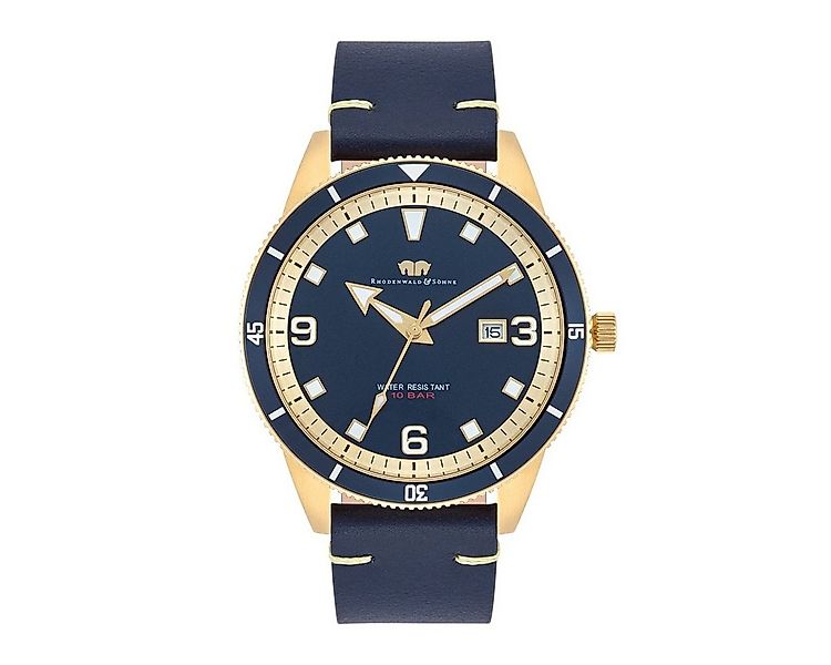 Rhodenwald & Söhne Quarzuhr Vintage II gelbgold, mit Quarzwerk günstig online kaufen