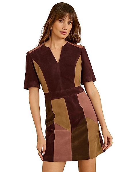 Love & Roses Minikleid Love & Roses Minikleid mit Kunstveloursleder (1-tlg) günstig online kaufen