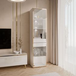 Lookway Glasvitrine AURORA mit LED-Beleuchtung Breite: günstig online kaufen