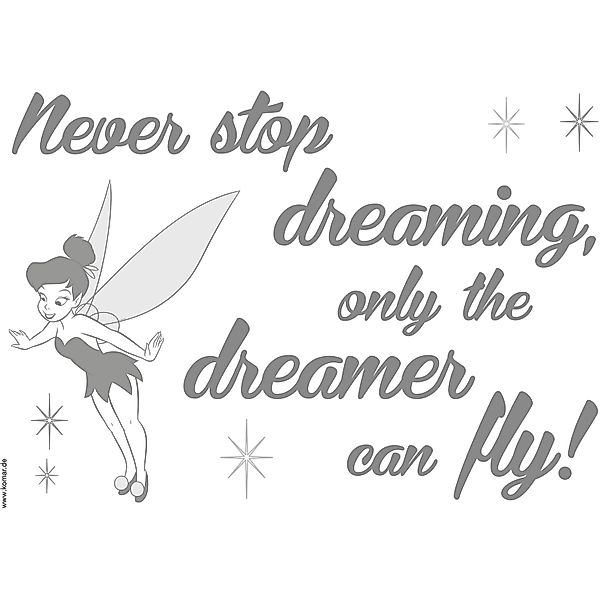Komar Wandtattoo "Disney Never stop dreaming - Größe 50 x 70 cm", (11 St.), günstig online kaufen