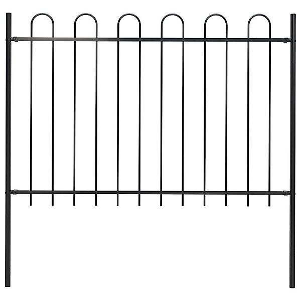 vidaXL Gartenzaun Gartenzaun mit Rundbogen Stahl günstig online kaufen