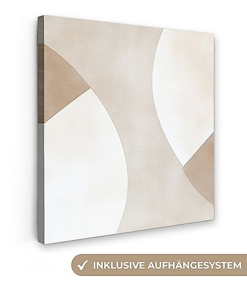 OneMillionCanvasses® Leinwandbild Braun - Japandi - Abstrakt, Fotodruck (1 günstig online kaufen