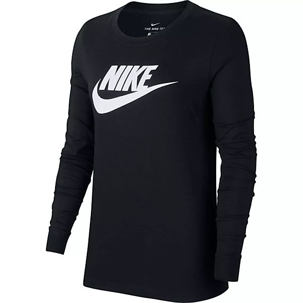 Nike Sportswear Essential Icon Futura Langarm-t-shirt 2XL Black / White günstig online kaufen