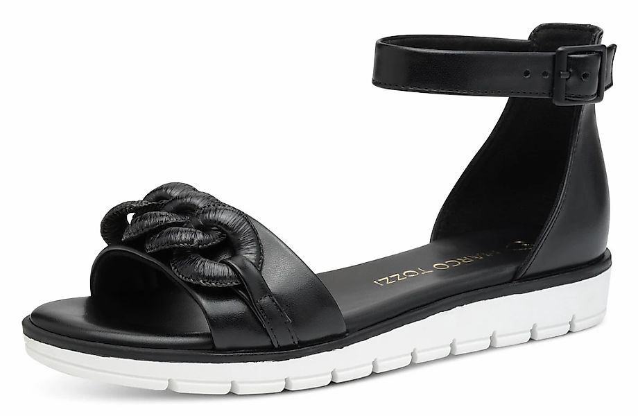 MARCO TOZZI Riemchensandale, Keilabsatz, Sommerschuh, Sandalette, mit Zierk günstig online kaufen