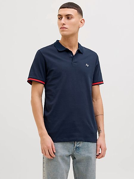 Jack & Jones Poloshirt "JJEJERSEY LOGO POLO SS SN", mit Logo Stickerei günstig online kaufen