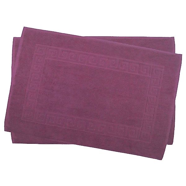 Julie Julsen Badematte 2-Badematte-Lila-50 x 40 cm, Baumwolle, Doppelrahmen günstig online kaufen
