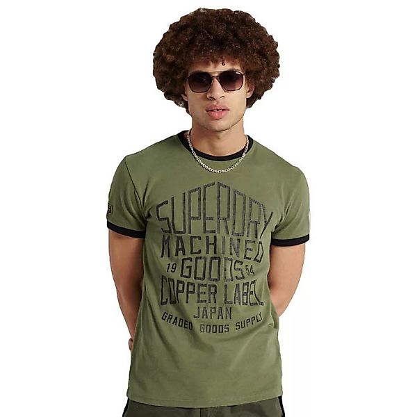 Superdry Workwear Ringer 220 Kurzarm T-shirt L Four Leaf Clover günstig online kaufen