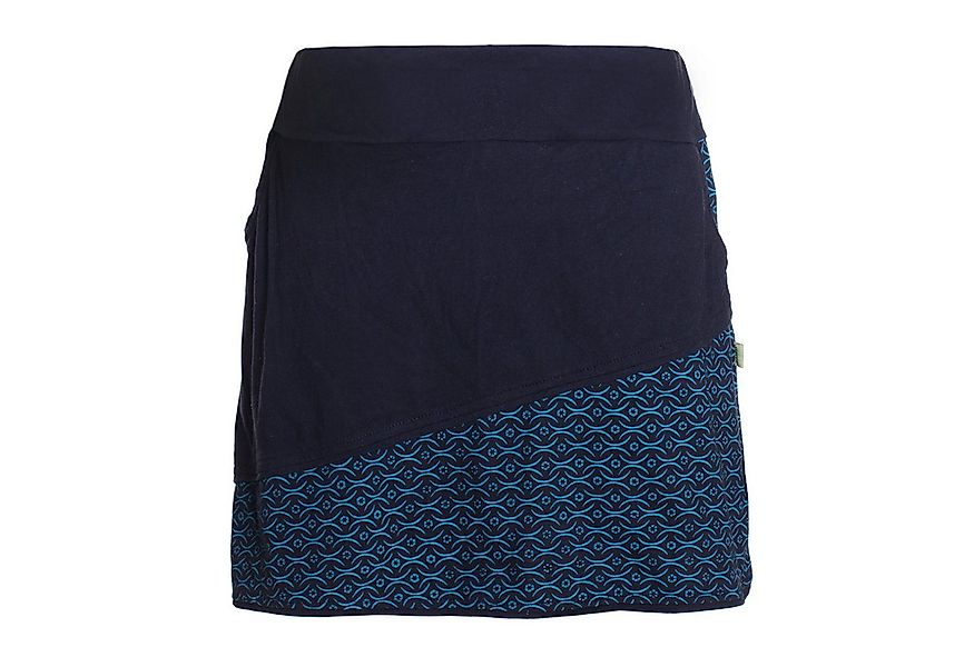 Vishes Minirock Damen A-Linie Rock Baumwolle uni einfacher Schnitt mit Tasc günstig online kaufen