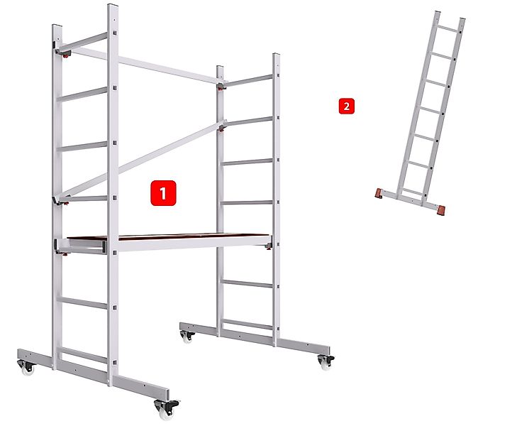 ALTEC Aluminium Fahrgerüst AluCombine 1.0, Leiterngerüst günstig online kaufen