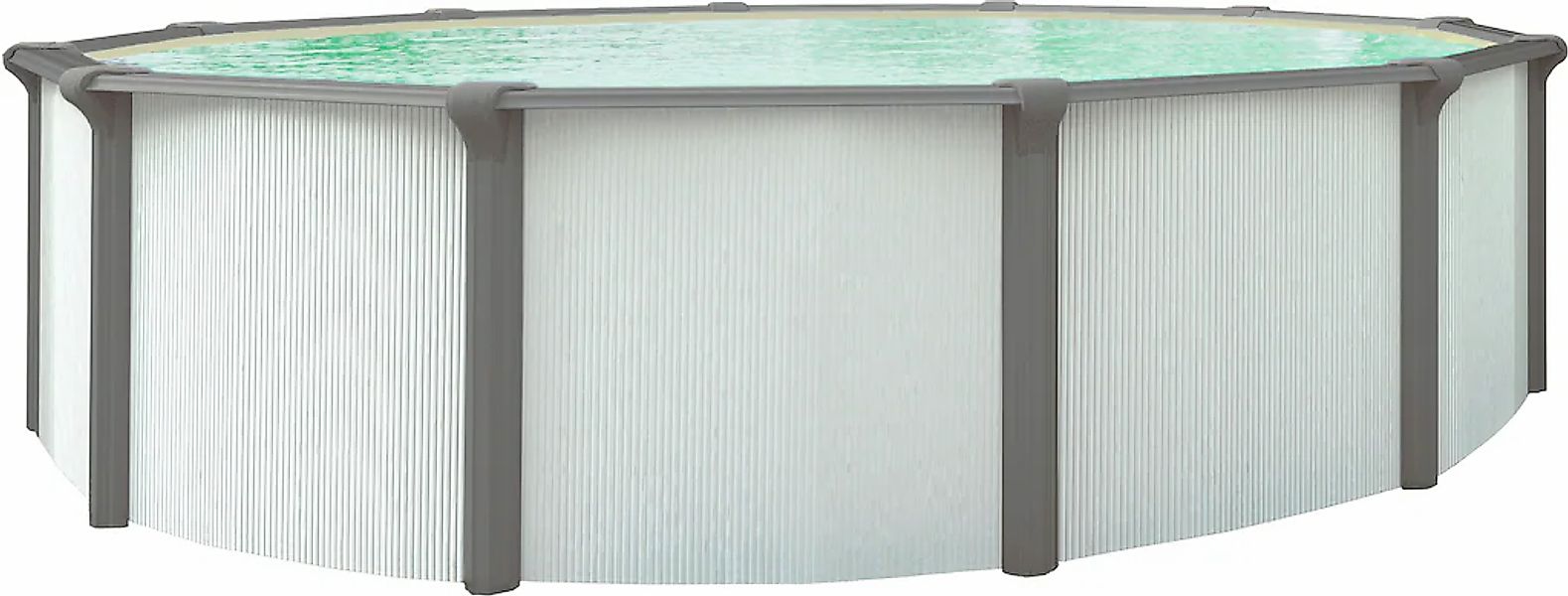 KWAD Rundpool "Green line Evolution" 5,5x1,32 white- design Folie in blau, günstig online kaufen