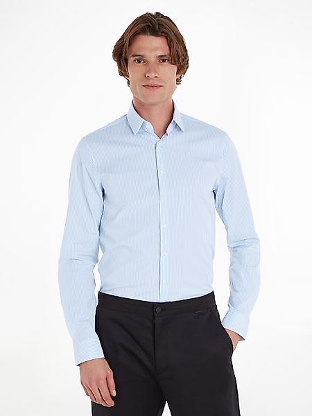 Calvin Klein Langarmhemd POPLIN STRIPE SLIM günstig online kaufen