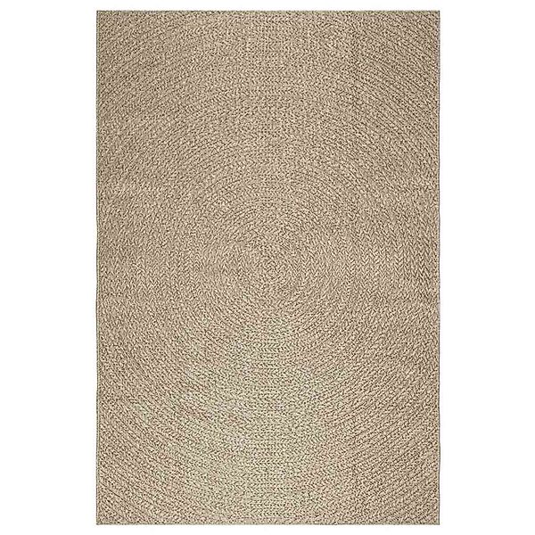 vidaXL Teppich Zizur Beige 160x230 Cm Juteoptik Indoor Und Outdoor 2232275 günstig online kaufen