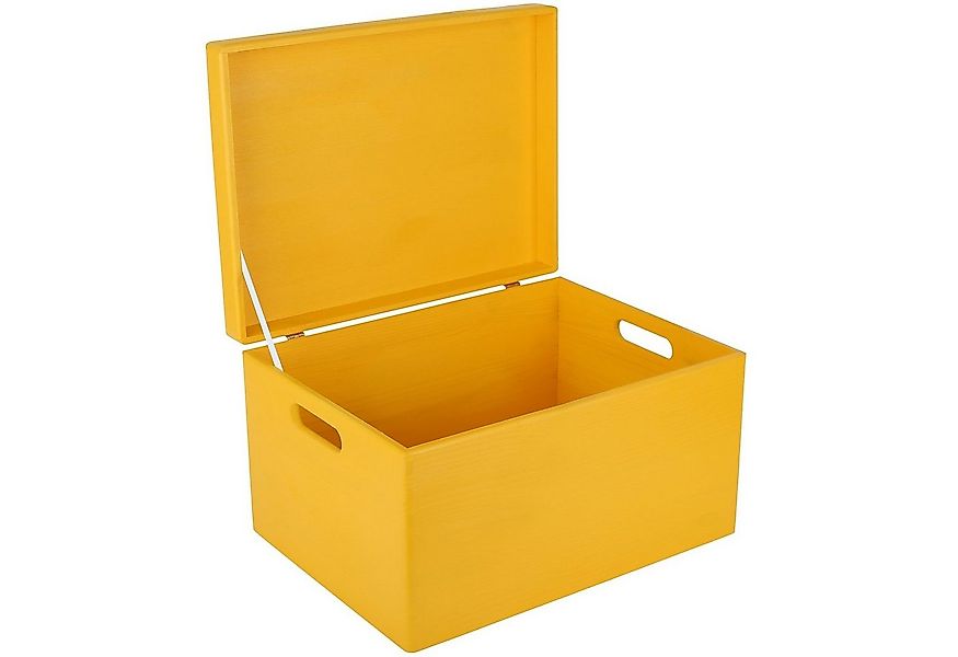 Creative Deco Holzkiste mit Deckel XXL groß 40x30x24 cm Erinnerungsbox Baby günstig online kaufen