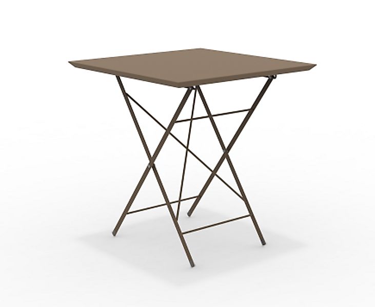 STEP - robuster Outdoortisch klappbar 70x70 cm corten günstig online kaufen