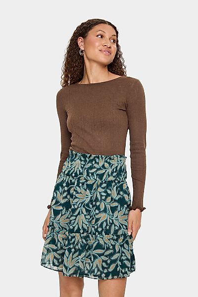 Saint Tropez Langarmshirt "GruSZ Blouse", gewellter Saum günstig online kaufen