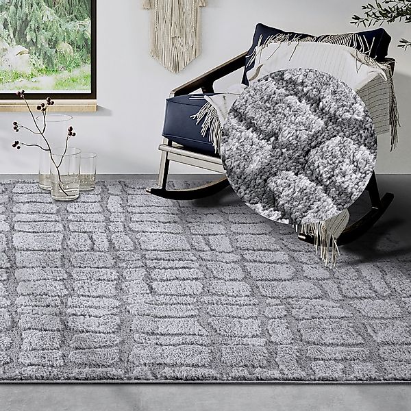 ELLE DECORATION Designteppich "Artistique" rechteckig 18 mm Höhe Hochflor, günstig online kaufen