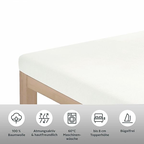 OTTO home Spannbettlaken "Physalis Topper COMFORT" Baumwolle, Matratzen bis günstig online kaufen