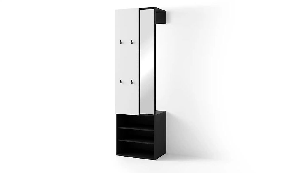 by Living Kompaktgarderobe   ¦ weiß ¦ Maße (cm): B: 55 H: 187,5 Garderoben günstig online kaufen