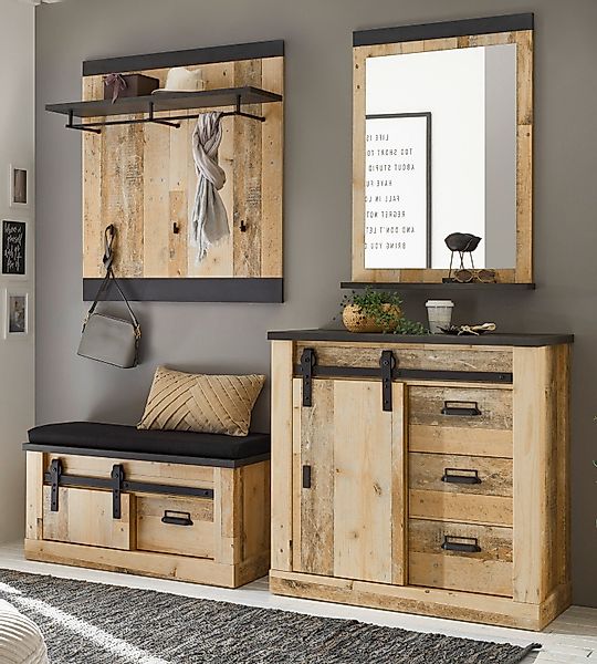 Furn.Design Garderoben-Set Stove, (Flurgarderobe 5-teilig in günstig online kaufen