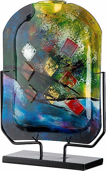 Casablanca by Gilde Dekovase »Karree«, (1 St.), dekorative Vase aus Glas, D günstig online kaufen