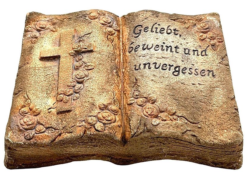 Bambelaa! Dekofigur Grabschmuck Deko Trauerartikel Kreuz günstig online kaufen