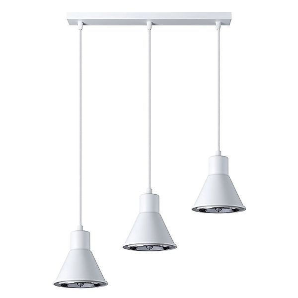 Sollux Lighting Hängeleuchte Taleja 3 Weiß ES111 günstig online kaufen