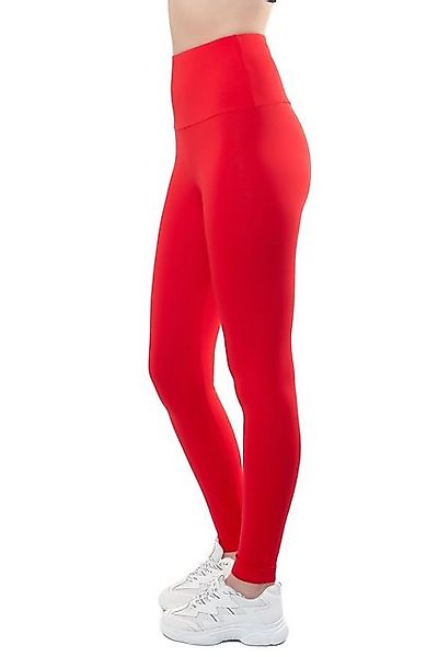 Bongual Highwaist Leggings Baumwollmix mit breitem günstig online kaufen