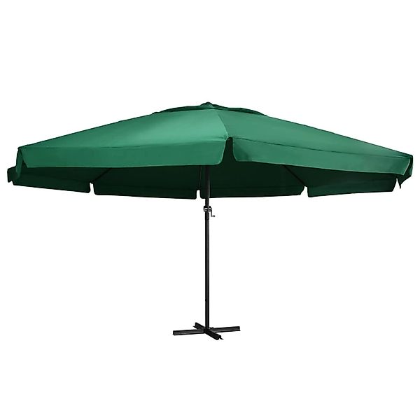 furnicato Sonnenschirm mit Aluminium-Mast 600 cm Grün günstig online kaufen