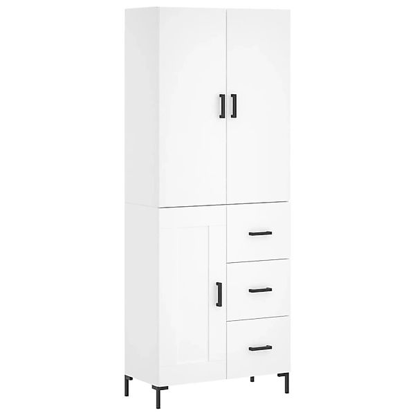 vidaXL Highboard Weiß 69,5x34x180 cm Holzwerkstoff 3196011 günstig online kaufen