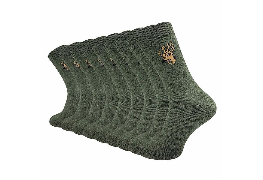 GAWILO Freizeitsocken für Herren - warme Socken für Jäger - Armysocken uni günstig online kaufen