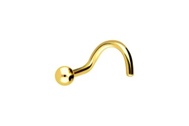 PIERCINGLINE Nasenpiercing Titan Nasenstecker Spirale KUGEL günstig online kaufen