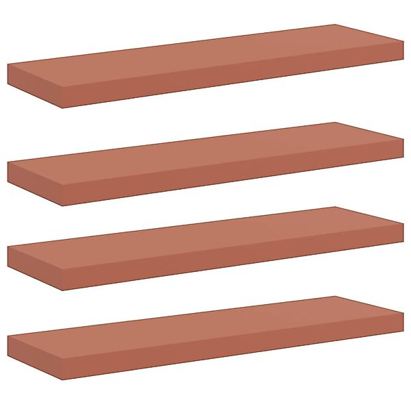 vidaXL Wandregal Wandmontiert 4 Stk Rot 80 x 23,5 x 4 cm Holzwerkstoff 4201 günstig online kaufen