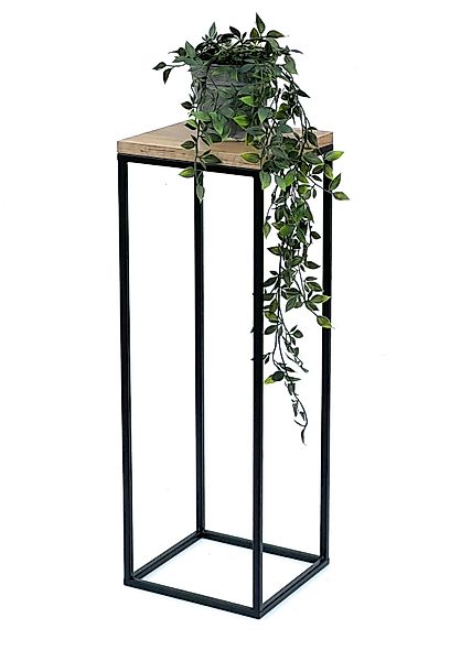 DanDiBo Blumenständer Blumenhocker Metall Holz Schwarz günstig online kaufen