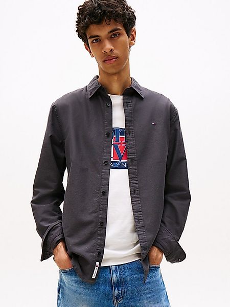 Tommy Jeans Langarmhemd TJM REG OXFORD SHIRT EXT Mit Rundhalsausschnitt günstig online kaufen