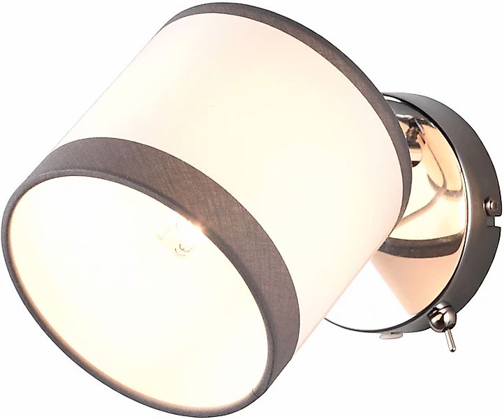 REALITY Leuchten Deckenstrahler »DAVOS, Deckenlampe mit Stoffschirm exkl 2x günstig online kaufen