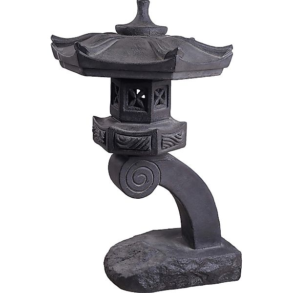 Gartenfigur Pagode mit Fuß 60 cm Schwarzbraun günstig online kaufen