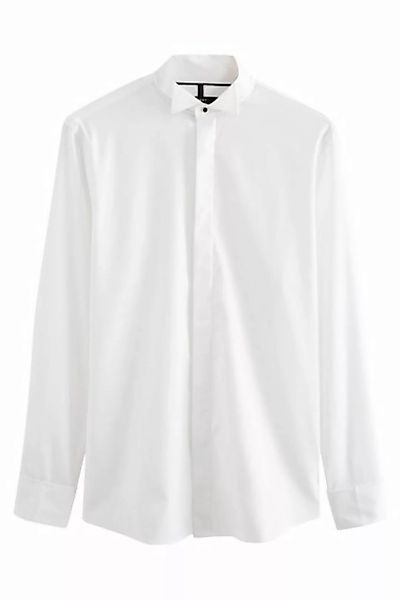 Next Langarmhemd Signature Slim Fit Hemd mit doppelten Manschetten (1-tlg) günstig online kaufen