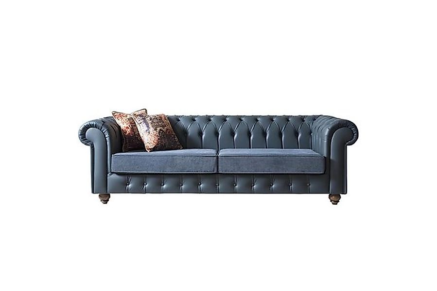 Xlmoebel Sofa Neues Luxus-Sofa mit Chesterfield-Design und Polsterung aus L günstig online kaufen