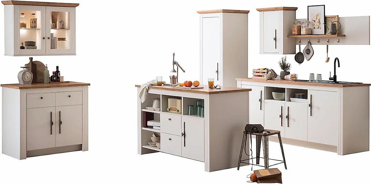 KOCHSTATION Küche "KS-Westminster", Breite 366 cm, ohne E-Geräte günstig online kaufen
