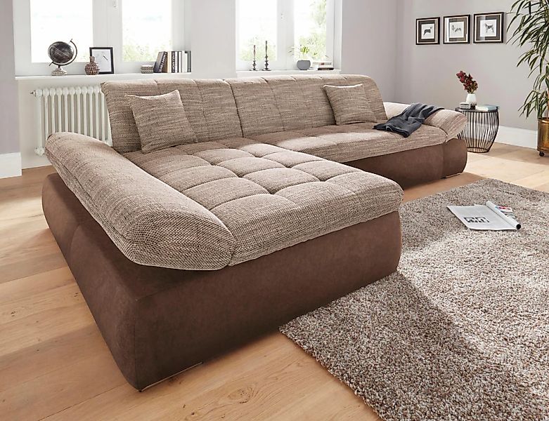 DOMO collection Ecksofa "PB Moric wahlweise mit Bettfunktion + Armteilverst günstig online kaufen