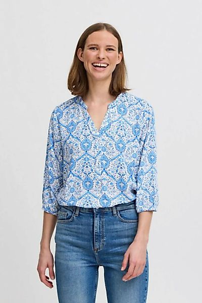 b.young Kurzarmbluse BYHALBA BLOUSE Moderne Bluse mit V-Ausschnitt günstig online kaufen