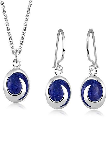 Elli Schmuckset Lapislazuli Blau 925 Sterling Silber günstig online kaufen