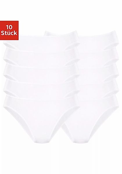 petite fleur Bikinislip, (10er-Pack), aus elastischer Baumwolle günstig online kaufen