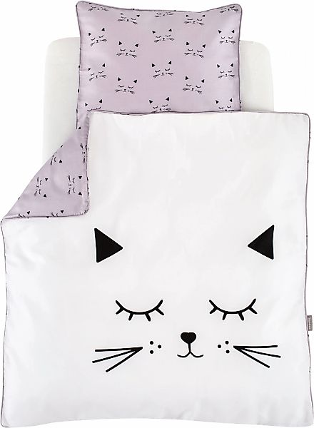 Träumeland Babybettwäsche "kuschelweiche Bettwäsche Schmusekatze" 2 Stk. tl günstig online kaufen